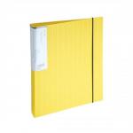 GLO Ring Binders 2 O-Ring Size 25mm A4 Lemon [Pack 3]
